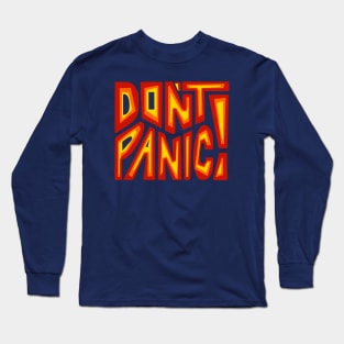 DON'T PANIC! Word Art Long Sleeve T-Shirt